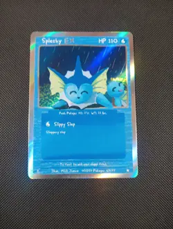 Pokepu Season 2 Holo Spleshy Ex Vaporeon Squirtle Pokemon Fan Art Mick Junco Art - Image 3