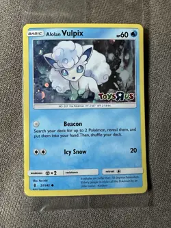 Pokemon Alolan Vulpix - Toys R Us Promo 021/145 Holo HP 60 New Sealed - Image 1