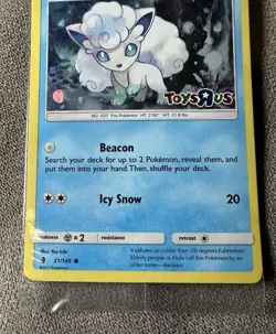 Pokemon Alolan Vulpix - Toys R Us Promo 021/145 Holo HP 60 New Sealed - Image 4
