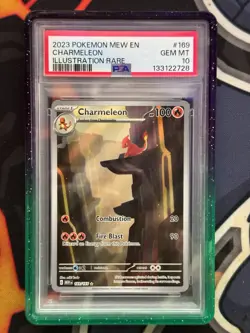 Pokemon TCG Charmeleon Scarlet Violet-151 Illustration Rare Card 169/165 PSA 10 - Image 1