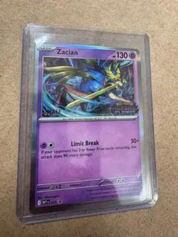 Pokemon Zacian 015 Phantasmal Flames Prerelease Stamped Staff Promo Card Holo - Image 2