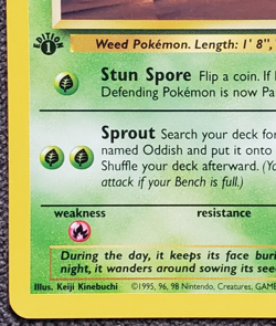 1st Edition Oddish - Jungle - #58/64 - Vintage Pokemon Card 1999 WOTC - Image 5