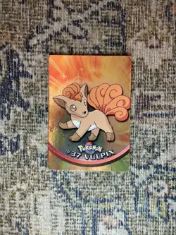 Pokemon Carta Pokemon Topps Vulpix 37 Holo Foil Blue Logo - Image 1