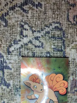 Pokemon Carta Pokemon Topps Vulpix 37 Holo Foil Blue Logo - Image 3