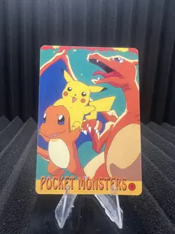 Pokemon Vintage Pocket Monsters Vending HOLO Prism Sticker Bandai 1999 Nintendo - Image 2