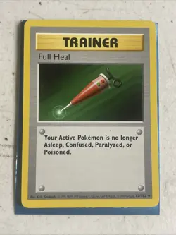 Shadowless Full Heal 82/102 Base Set Pokemon Card - Image 1