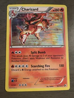 Pokemon TCG Charizard Legendary Treasures Holo Rare Card 19/113 LP - Image 1