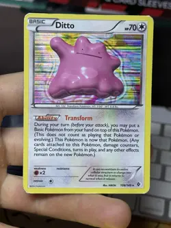Ditto 108/149 BW Boundaries Crossed 2012 Holo Rare Pokemon Card TCG - Image 3