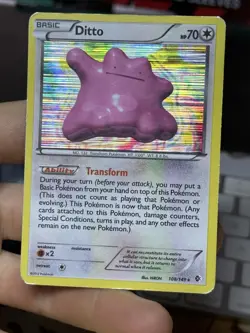Ditto 108/149 BW Boundaries Crossed 2012 Holo Rare Pokemon Card TCG - Image 4