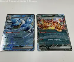 Lot Of 2 Jumbo Ex Pokemon Cards (Blastoise and Charizard) - Image 2