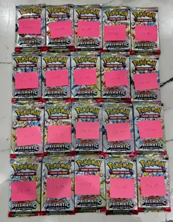 Pokemon TCG 20x HEAVY Prismatic Evolutions Booster Packs GOD packU - Image 1