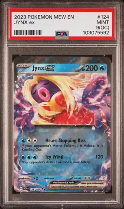 PSA 9(OC) 2023 Pokemon Mew EN - 151 Jynx ex #124 Mint Rare Basic TOTAL POP 1 - Image 1