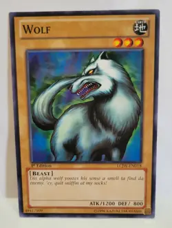 YUGIOH WOLF LCJW 1ST EDITION COMMON LIGHT PLAYED - Image 1