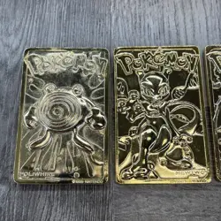 Pokemon 23K Gold Card Lot 1999 - Charizard, Mewtwo, Poliwhirl, Togepi - Image 4