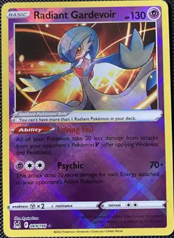 Radiant Gardevoir 069/196 Swsh11: Lost Origin Holo - Pokemon Card - Image 1