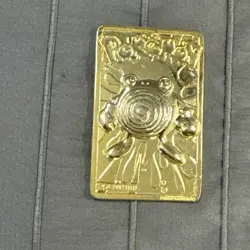 Pokemon 1999 23K Gold Plated Trading Card Burger King Promo #61 Poliwhirl - Image 2