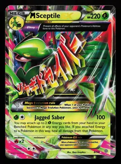 M Sceptile EX 8/98 Ultra Rare XY Ancient Origins Pokemon Card - Image 1