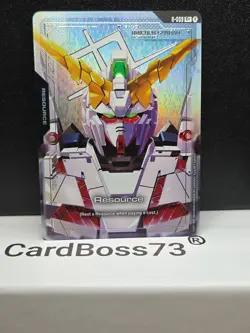 Gundam Card Game Newtype Rising Unicorn Gundam Resource R-003 C+ Foil Alt Art - Image 4