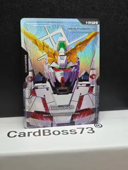 Gundam Card Game Newtype Rising Unicorn Gundam Resource R-003 C+ Foil Alt Art - Image 5