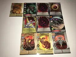 Bakugan Battle Brawlers~Metal Cards~Lot of 10 ~ Metal Cards B - Image 1