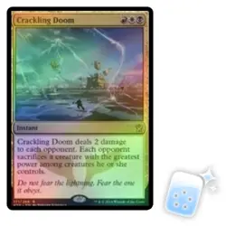 FOIL CRACKLING DOOM Khans Of Tarkir KTK Magic MTG MINT CARD - Image 1