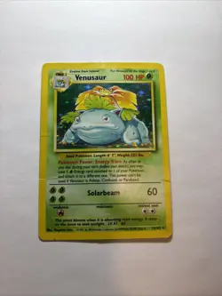 Pokemon TCG Venusaur Base Set Holo Unlimited Rare Card 15/102 1999 - Image 1