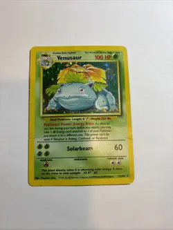 Pokemon TCG Venusaur Base Set Holo Unlimited Rare Card 15/102 1999 - Image 2