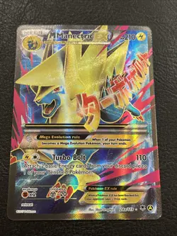 Pokemon Mega M Manectric EX TCG Card 24a/119 Manectric Alternate Art Promo LP - Image 1