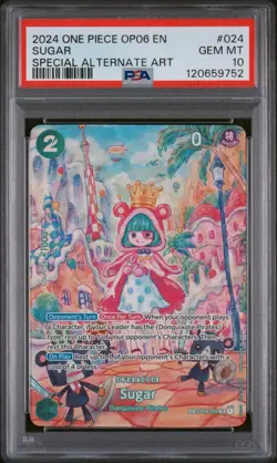 Sugar PSA 10 One Piece English Card OP04-024 Alternate Art 2024 - Image 1