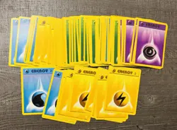56 Base Set & 12 Base Set 2 Energy Pokemon Card Lot (68 Cards Total) 1999 - Image 1