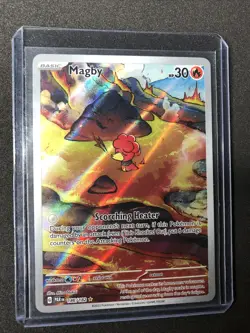 MAGBY 186/182 PARADOX RIFT ILLUSTRATION RARE CARD NM+ FULL ART 2023 POKEMON * - Image 1