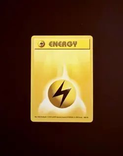 Lightning Energy 100/102 - Base Set (Shadowless) - Pokemon Card TCG - Image 1