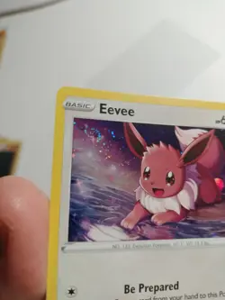 Eevee SWSH127 SWSH: Sword & Shield Promo Cards Holo SWIRL Pokemon LP+++ #1 - Image 1