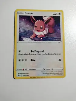 Eevee SWSH127 SWSH: Sword & Shield Promo Cards Holo SWIRL Pokemon LP+++ #1 - Image 3