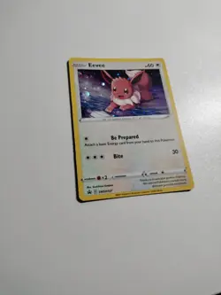Eevee SWSH127 SWSH: Sword & Shield Promo Cards Holo SWIRL Pokemon LP+++ #1 - Image 4