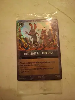 Disney Lorcana Putting It All Together Zootopia Promo Card In Bag - Image 1