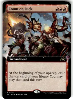 Count on Luck (Extended Art) Aetherdrift Regular MTG - Image 1