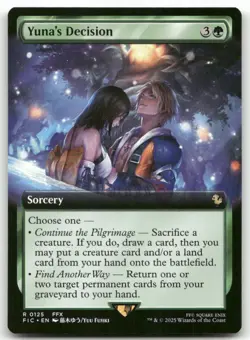 Yuna's Decision (Extended Art) #125 MTG Final Fantasy FIC NM X1 - Image 1