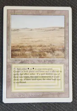 MTG Savannah Revised Edition Dual Land LP Condition - Image 1