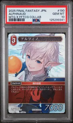 PSA 10 GEM MINT Magic the Gathering MTG Final Fantasy TCG Alphinaud Promo Foil - Image 1