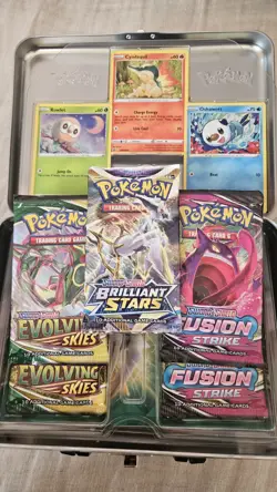 Pokemon TCG - Arceus Collector Chest Lunchbox Tin-Spring 2022-Evolving Skies x2 - Image 1