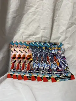 Pokemon Paradox Rift Sleeved Booster Packs x8 Scarlet & Violet New Sealed TCG 820650854002 - Image 1