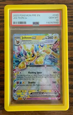 Jolteon Ex 030/131 PSA 10 Prismatic Evolutions 2025 Pokemon FREE SHIPPING! - Image 2