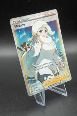 Pokemon Melony (Full Art) Ultra Rare SWSH06 Chilling Reign 195/198 LP Light Play - Image 4