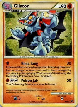 Gliscor 4/90 Holo Rare Undaunted LP Pokemon TCG - Image 1