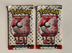 Pokemon TCG Scarlet & Violet 151 Booster Pack Lot Of 2 Factory Sealed - Image 1