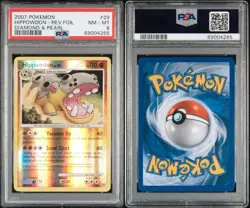 2007 Pokemon Diamond and Pearl Hippowdon Reverse Holo PSA 8 POP 3 - Image 5