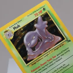Pokemon TCG - Muk 13/62 Fossil Holo Rare WOTC 1999 - EXC Indent - Image 1