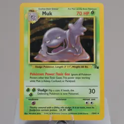 Pokemon TCG - Muk 13/62 Fossil Holo Rare WOTC 1999 - EXC Indent - Image 2