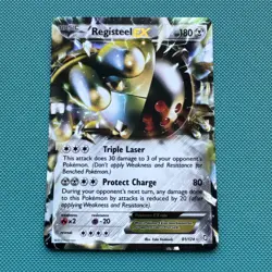 Pokemon TCG Registeel-EX Dragons Exalted 81/124 Holo Rare NM - Image 1